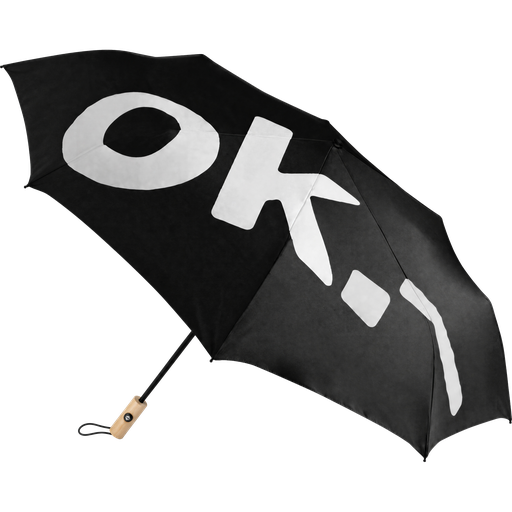ok.– Regenschirm nachhaltig schwarz